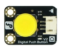 DFRobot Gravity skaitmeninis mygtukas Tact Switch, geltonas