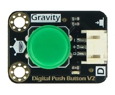 DFRobot Gravity skaitmeninis mygtukas Tact Switch, žalias