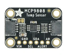 Didelio tikslumo skaitmeninis temperatūros jutiklis, MCP9808, I2C, STEMMA QT/Qwiic, Adafruit 5027