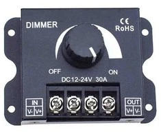 Oem Dimmer LED juostelėms - DIMMER - 12-24V DC 30A - rankinis valdiklis
