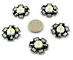 Oem Diodas Power LED Star 1W - baltas su radiatoriumi