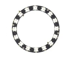 Oem Diodų žiedas LED RGB WS2812B 5050x16 - 68mm