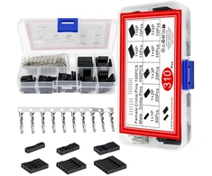 DuPont jungiamasis kabelis su kištukais - 3 kontaktų, 2.54 mm, 20 cm - FF