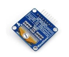 Dviejų spalvų grafinis OLED ekranas 0.96" (A) 128x64px SPI/I2C, kampinės jungtys, Waveshare 9085