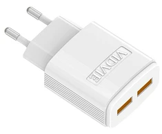 LP Oem Dvigubas USB įkroviklis + C tipo laidas 2400 mA