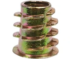 Dvigubo sriegio medinis įdėklas M8x18mm - 10 vnt, - Baldų įdėklas - Varžtas - Veržlė