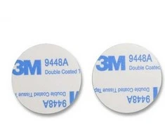 Oem Dvipusė mikroguma su klijais - 200 vnt - 1.5 mm fi-10 mm balta - 3M - lipnus putplasčio padas