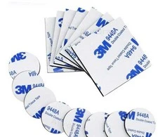 Oem Dvipusė mikroguma su klijais 2mm 30x30mm juoda - kvadratas - 3M - lipnus putplasčio padas