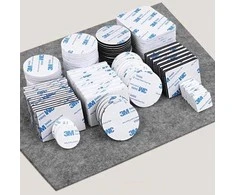 Oem Dvipusė mikroguma su klijais 2mm 55x45mm balta - 3M - lipnus putplasčio padas