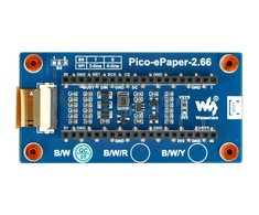 E-Paper E-Ink ekranas 2.66'' 296x152px - SPI - 2 spalvos - Raspberry Pi Pico - Waveshare 20052