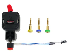 E3D Revo™ LGX ekstruderis – 24 V – pilnai įkrautas purkštukų rinkinys