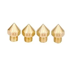 Oem E3D V6 Ekstruderio Antgalių rinkinys - 0.2/0.3/0.4/0.5mm
