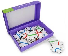 Edusense Medinė dėlionė Ozobot robotui – spalvų rinkinys