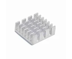 Oem Ekstruzinio aliuminio radiatorius - 14x14x6mm sidabrinis - aušinimo radiatorius