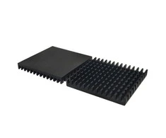 Oem Ekstruzinio aliuminio radiatorius - 40x40x5mm juodas - aušinimo radiatorius