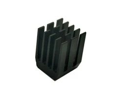Oem Ekstruzinio aliuminio radiatorius - 9x9x12mm juodas - aušinimo radiatorius