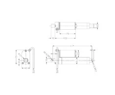 Elektrobim Linijinė pavara Seria NLAD 500N 15mm/s 12V - cilindro eiga 20cm