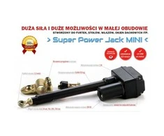 Elektrobim Linijinė pavara Super Power Jack Mini 1000N 5.4mm/s 12V - 20cm eiga