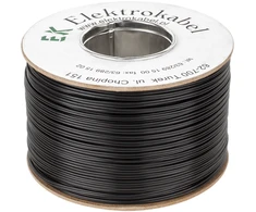 Elektrokabel SMYp garsiakalbio kabelis 2 x 1mm juodas 100m