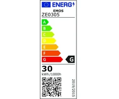 Emos Halogeninė lemputė G9 30W 230V šiltai balta 300°C