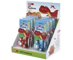Emos Vaikiškas Žibintuvėlis ant galvos DINO, 1vnt, 2x CR2032, 12lm