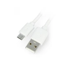 Esperanza EB145W microUSB kabelis 2m USB 2.0 - Baltas