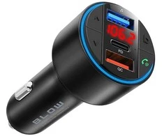 FM siųstuvas BLOW Bluetooth5.3+QC3.0+PD 30W V.2
