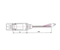 Oem Galinės padėties jungiklis ME-9101 230V AC 5A spyruoklinė svirtis