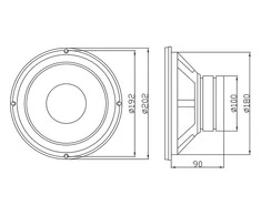 Garsiakalbis BLOW GDN20 8Ohm