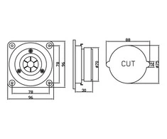 Garsiakalbis YDQ406 4" 50W 8Ohm BLOW