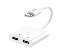 Garso adapteris USB-C Remax REMINE (baltas)