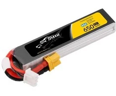 Gens Ace &amp; Tattu Akumuliatorius Lipo Tattu 2s 650 mAh 95C 7,6 V HV su XT30 Long-Pack