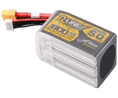 Gens Ace &amp; Tattu Lipo Tattu R-Line 5.0 versija 1800mAh 22.2V 150C 6S baterija su XT60 jungtimi