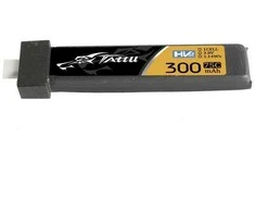 Gens Ace &amp; Tattu Tattu LiPo 300mAh 3.8V 75C 1S1P HV BT2.0.5 akumuliatorius - 5vnt