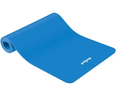 Gimnastikos kilimėlis jogai, pilatesui, fitnesui, 183x61cm, storis 6mm, medžiaga TPE, mėlyna, REBEL ACTIVE