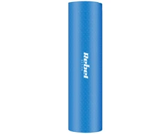 Gimnastikos kilimėlis jogai, pilatesui, fitnesui, 183x61cm, storis 6mm, medžiaga TPE, mėlyna, REBEL ACTIVE