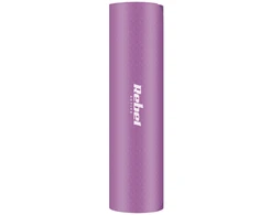 Gimnastikos kilimėlis jogai, pilatesui, fitnesui, 183x61cm, storis 6mm, TPE medžiaga, violetinė, REBEL ACTIVE