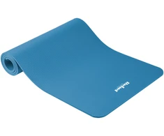 Gimnastikos kilimėlis jogai, pilatesui, fitnesui, 183x61cm, storis 1cm, NBR medžiaga, mėlyna, REBEL ACTIVE