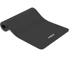 Gimnastikos kilimėlis jogai, pilatesui, fitnesui, 183x61cm, storis 6mm, TPE medžiaga, juoda, REBEL ACTIVE