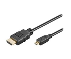 Goobay HDMI kabelis - microHDMI - didelės spartos HDMI su Ethernet palaikymu - 5m