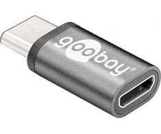 Goobay Jungtis USB-C kištukas - micro USB lizdas