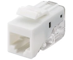 Goobay Gogobay 95739 Keystone modulis RJ45 CAT 5e, UTP, 100 MHz, baltas