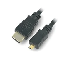 Goobay MicroHDMI - HDMI 2.0 laidas - 3.0m
