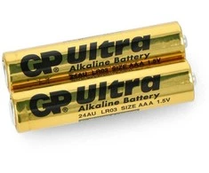 Gp Powercell AAA baterija (R3 LR03) alkaline GP Ultra Alkaline - 2 vnt,