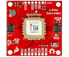 GPS SAM-M8Q modulis, Qwiic, PCB antena, SparkFun GPS-15210
