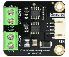 Gravity - DAC 2 kanalų 4-20mA I2C skaitmeninis-analoginis keitiklis - DFRobot DFR0972