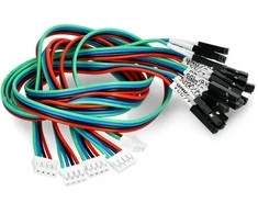 Gravity - I2C/UART jungiamųjų laidų rinkinys - PH2.0-lizdas - 30cm - 5 vnt - DFRobot FIT0916-F