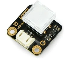 Gravity, LED jungiklis, LED apšviestas mygtukas, mėlynas, DFRobot DFR0789-B