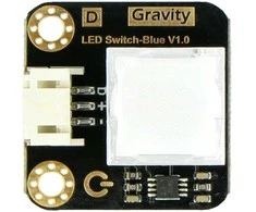 Gravity, LED jungiklis, LED apšviestas mygtukas, mėlynas, DFRobot DFR0789-B