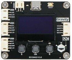Gravity - SCI DAQ modulis - duomenų surinkimo modulis su ekranu - I2C - DFRobot DFR0999